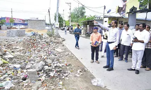 Collector conducts surprise sanitation inspection