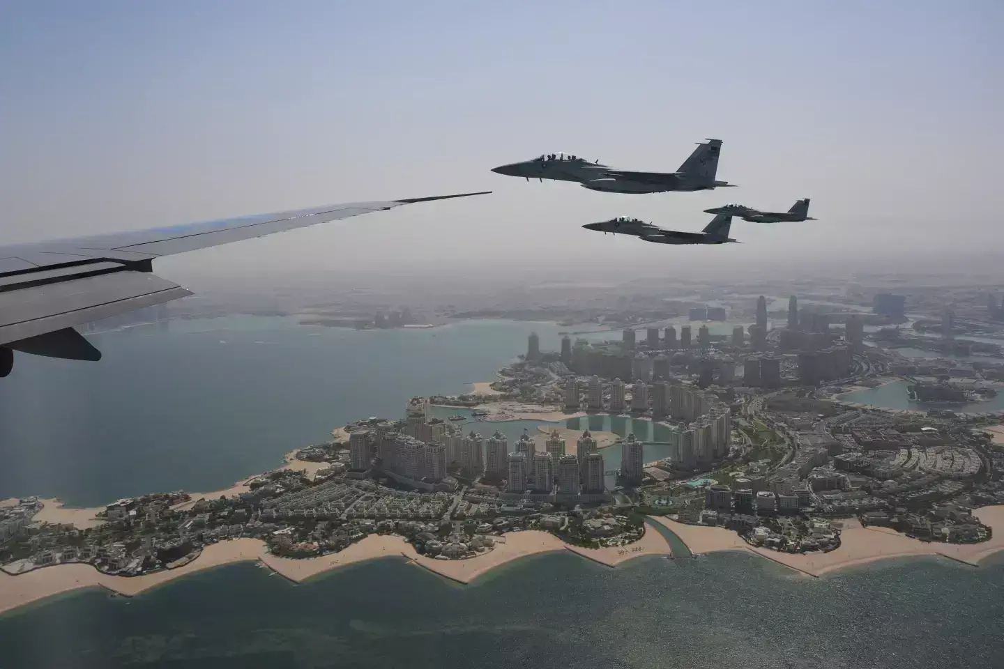 Trump’s Qatar Visit Takes Off with Fighter Jet Escort and Lavish Welcome