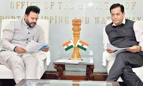Ram mohan naidu meets Union Minister of Ports