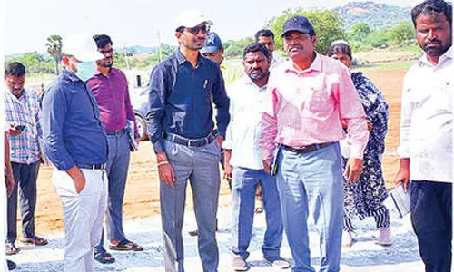 Collector inspects arrangements for Lokesh visit