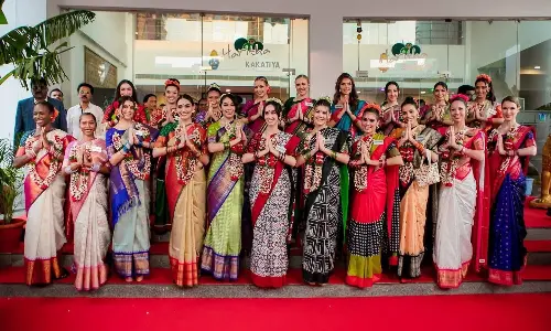 72nd Miss World Caribbean Contestants Embark on a Spiritual Journey to Yadadri Lakshmi Narasimha Swamy Temple