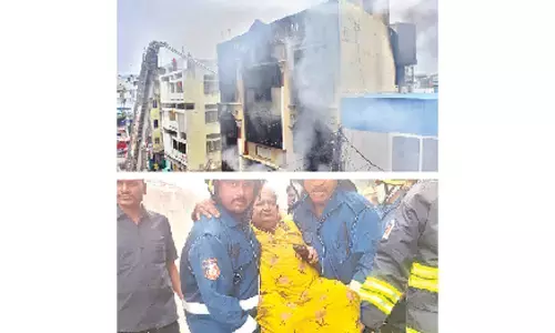 Close shave for 8 as major fire breaks out in building