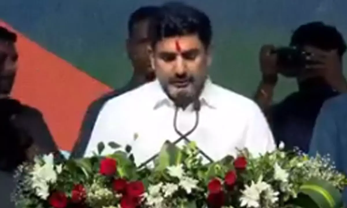 Nara Lokesh lays stone for Renew Power Complex in Anantapur Nara Lokesh lays stone for Renew Power Complex in Anantapur