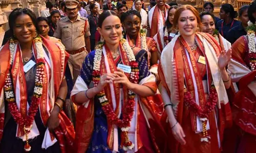 Miss World beauty contingent to witness Indias traditional and cultural heritage at Pillalamarri Marri at 5PM today