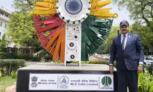 NLC India Limited “jai hind chakra” near New parliament house, new delhi