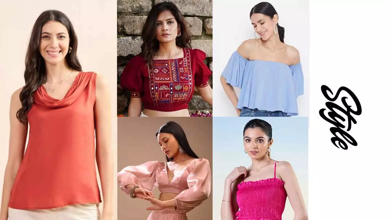 From cowl necks to strappy styles