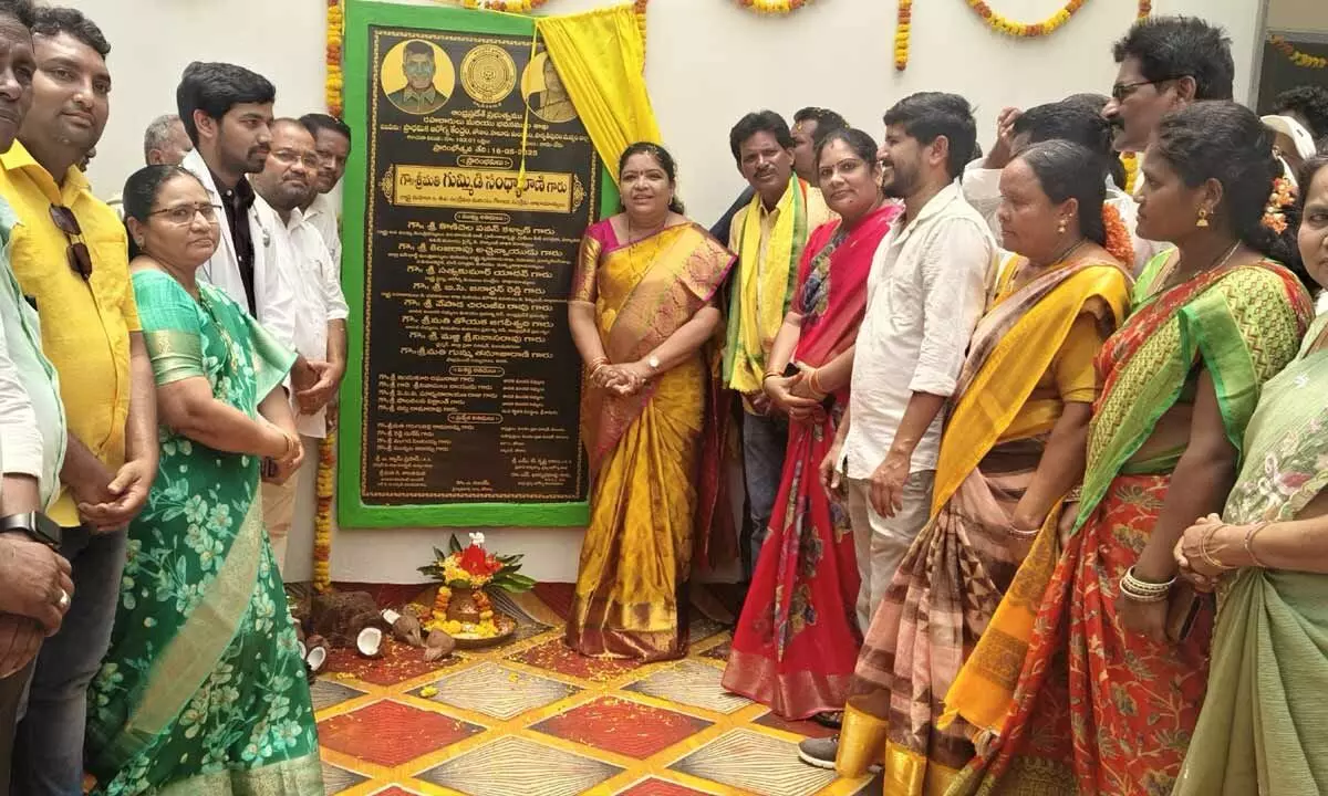 Sandhya Rani inaugurates PHC Sandhya Rani inaugurates PHC