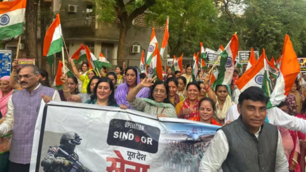 BJP organises Tiranga Yatra in national capitals Central, North West areas BJP organises Tiranga Yatra in national capitals Central, North West areas