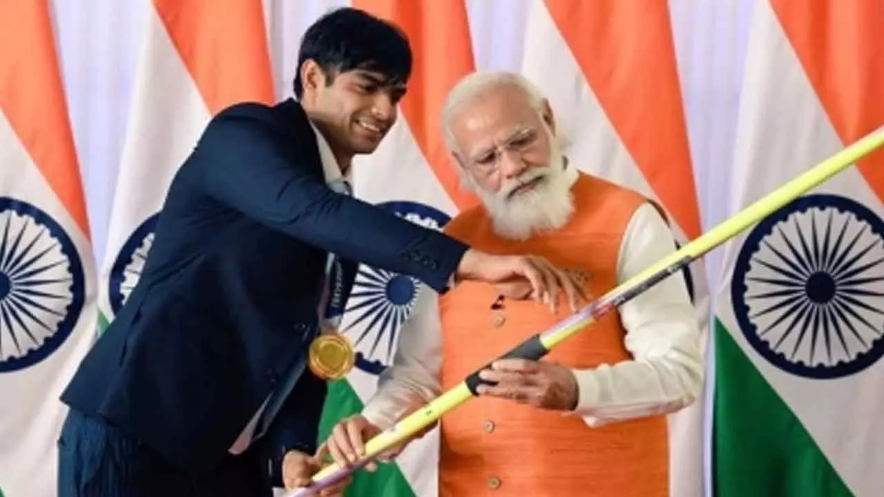 Neeraj Chopra thanks PM Modi for congratulatory message on breaching 90m mark Neeraj Chopra thanks PM Modi for congratulatory message on breaching 90m mark