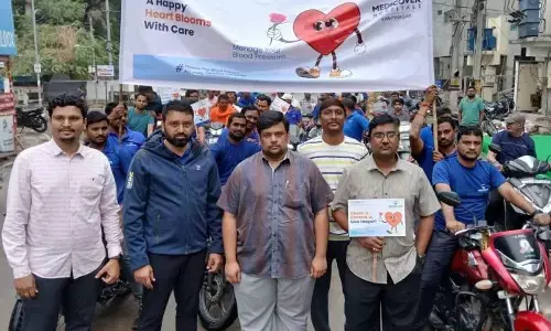 Bike rally held to create awareness on hypertension