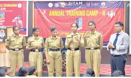 NCC training held for girl cadets