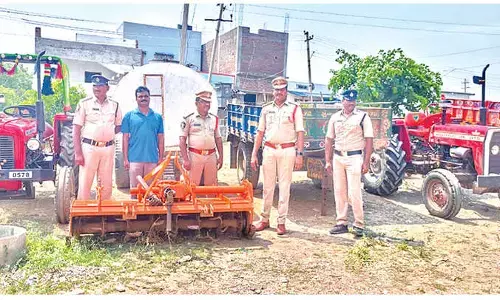 Police arrest suspect in agricultural machinery theft cases