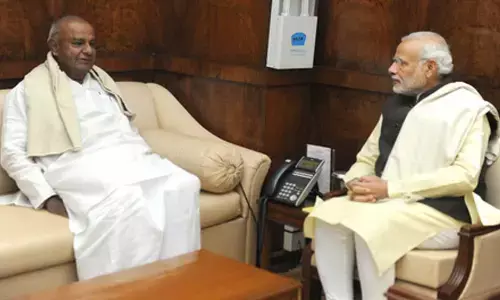 Widely respected for his statesmanlike approach: PM Modi greets Deve Gowda on his birthday