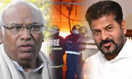 Fire mishap in Hyderabad: AICC President Kharge calls CM Revanth Reddy