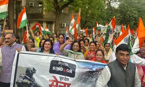 BJP organises Tiranga Yatra in national capitals Central, North West areas