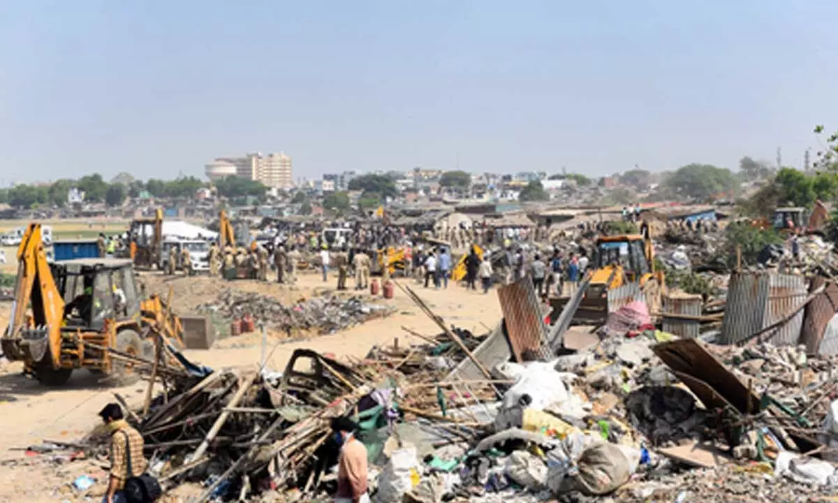 Gujarat: AMC to begin second phase of Chandola Lake demolition drive Gujarat: AMC to begin second phase of Chandola Lake demolition drive