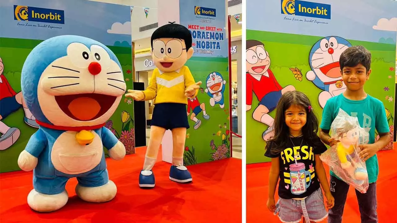 Doraemon Meet & Greet at Inorbit Mall, Cyberabad Doraemon Meet & Greet at Inorbit Mall, Cyberabad