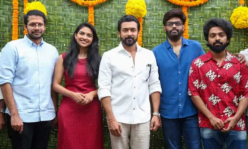 Suriya- Venky Atluri’s film gets a grand launch with pooja ceremony