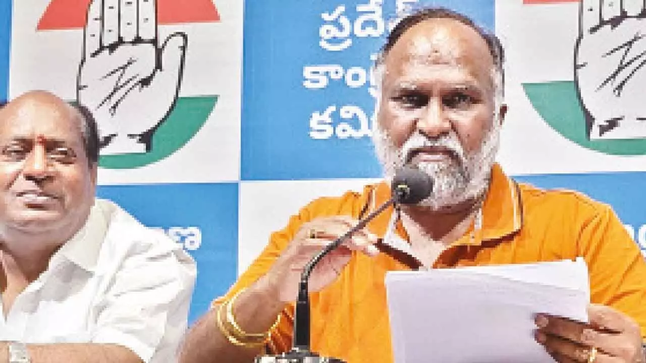 Kishan Reddy simply parroting KTR’s words, says Jagga Reddy Kishan Reddy simply parroting KTR’s words, says Jagga Reddy