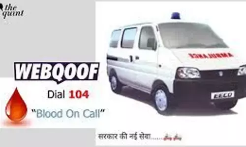 Centre debunks viral claim about 104 for blood-on-call service