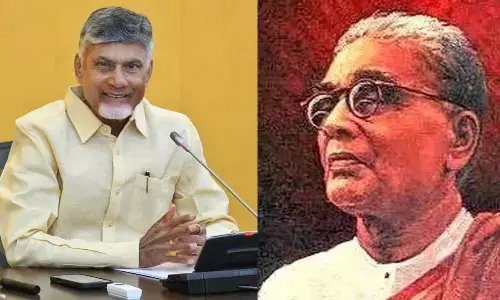 AP CM Chandrababu pays tribute to Tanguturi Prakasam on his death anniversary