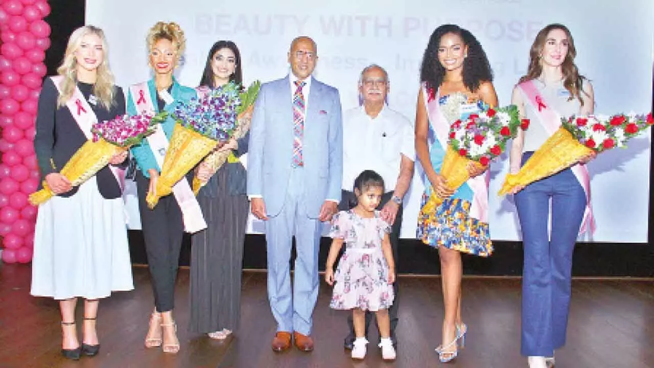 Miss World contestants visit Kims Ushalakshmi Centre for Breast Diseases Miss World contestants visit Kims Ushalakshmi Centre for Breast Diseases