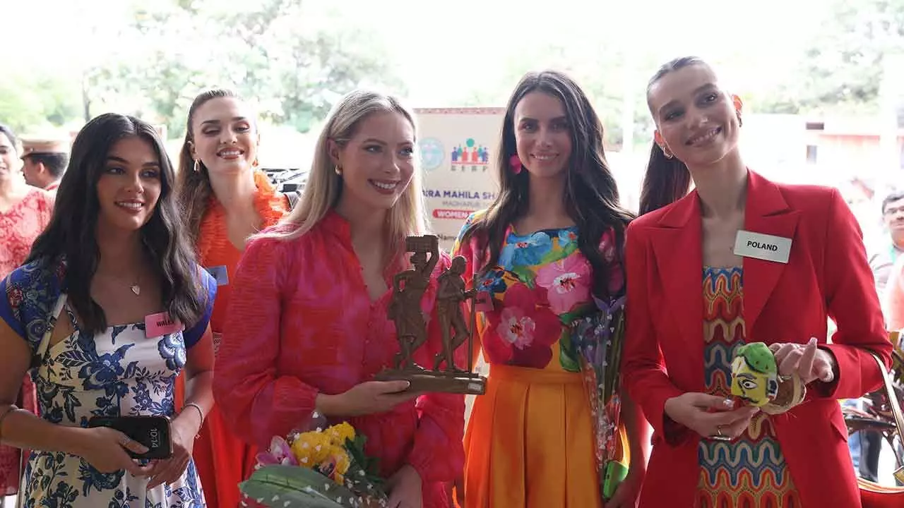 Hands that Create, Hearts that Celebrate: Miss World Contestants Dive into Telangana’s Soul at Shilparamam Hands that Create, Hearts that Celebrate: Miss World Contestants Dive into Telangana’s Soul at Shilparamam