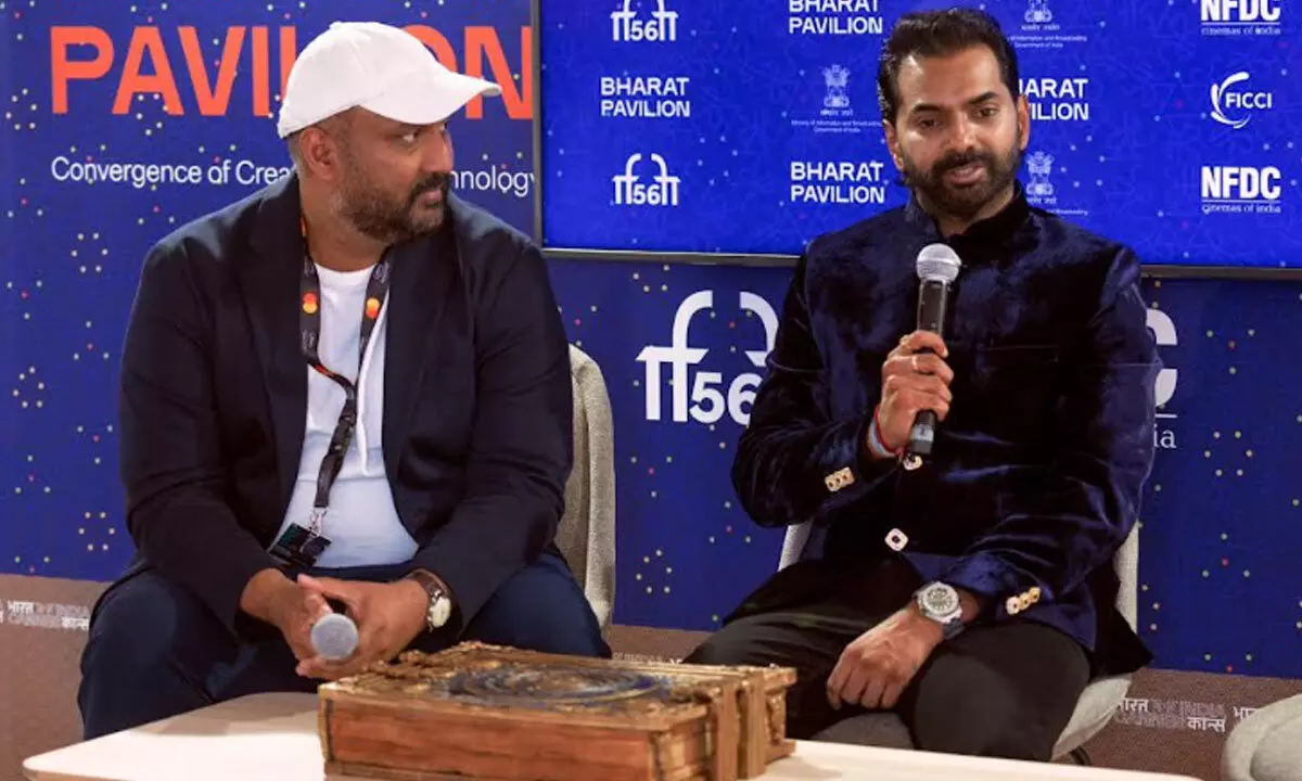 ‘Vishwambhara’ goes global: Producer Vikram unveils film’s epic book at Cannes ‘Vishwambhara’ goes global: Producer Vikram unveils film’s epic book at Cannes