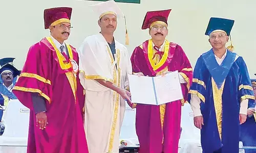 Pulivendula scholar receives Ph.D