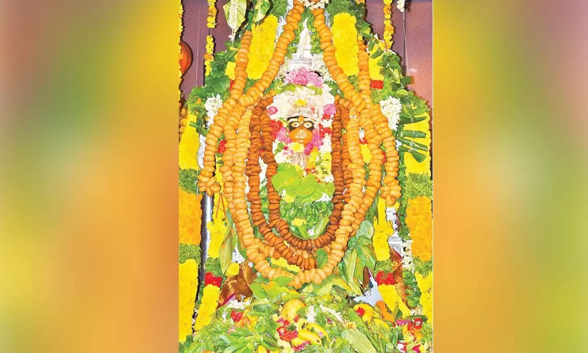 Special pujas performed to Anjaneya Swamy