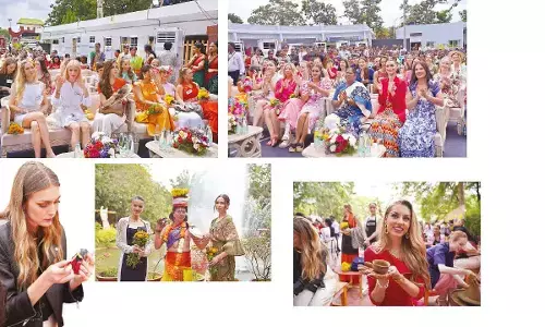 Miss World beauties have whale of a time at Shilparamam