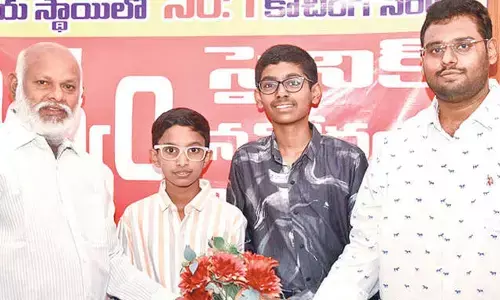 Viswam student bags State 1st rank in Sainik entrance exam