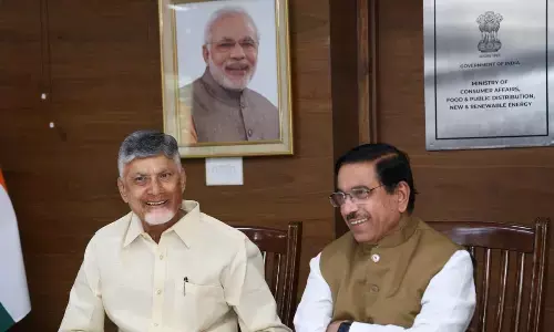 CM Naidu meets Union Minister Prahlad Joshi, tweets about rooftop solar scheme