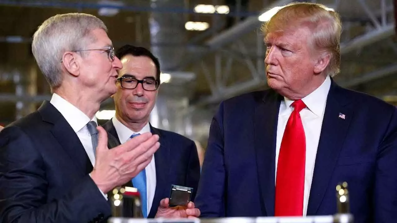 Trump warns of 25% tariff on non-US-made iPhones Trump warns of 25% tariff on non-US-made iPhones