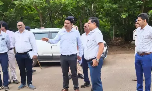 DRM of Waltair inspects VSP railway siding