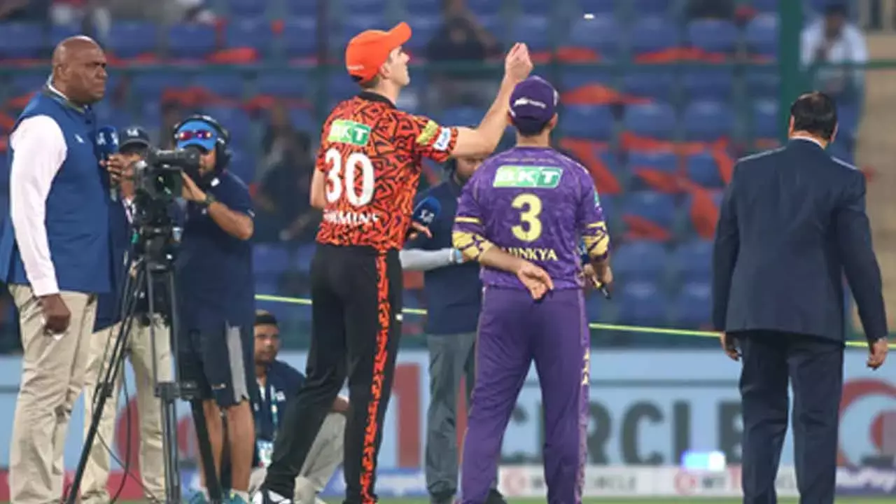 IPL 2025: Sunrisers Hyderabad elect to bat first against Kolkata Knight Riders