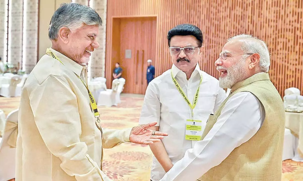 Naidu moots 3 sub-groups to propel Viksit Bharat goal Naidu moots 3 sub-groups to propel Viksit Bharat goal