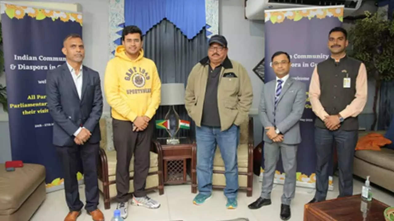 Op Sindoor outreach: Tejasvi Surya, Sarfaraz Ahmad of Tharoor-led delegation reach Guyana