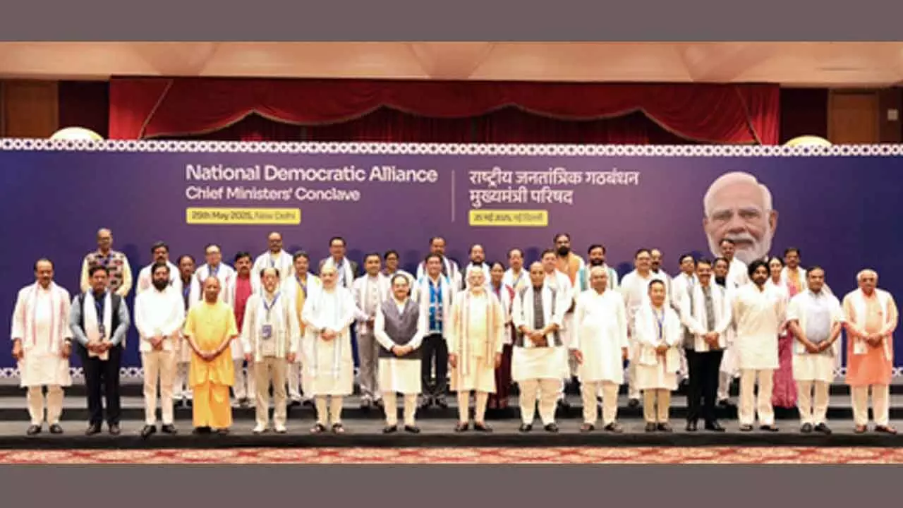 NDA conclave: PM Modi praises wonderful deliberations on good governance NDA conclave: PM Modi praises wonderful deliberations on good governance