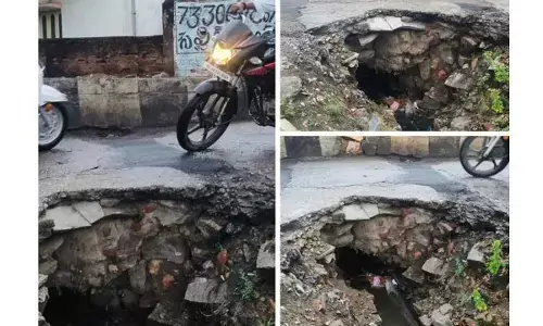 Damaged Culvert Near Amma Hospital in Gadwal Poses Grave Danger: Locals Demand Urgent Repairs