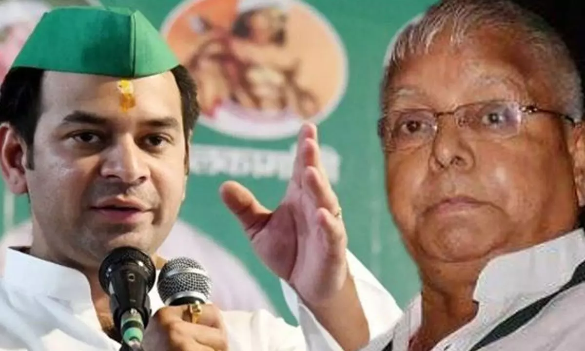 Lalu expels elder son Tej Pratap from RJD Lalu expels elder son Tej Pratap from RJD