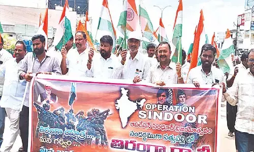 Tiranga rally gets huge response in Sathupalli