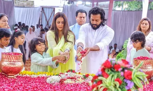 How Riteish Deshmukh’s kids pay tribute to grandfather Vilasrao Deshmukh on his 80th birth anniversary