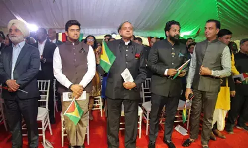 Shashi Tharoor-led delegation extends best wishes to Guyana on 59th Independence Day