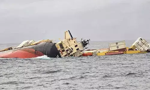 Hazardous Cargo Containers From Sunken Ship Wash Ashore In Kerala, Authorities Warn Public To Stay Away