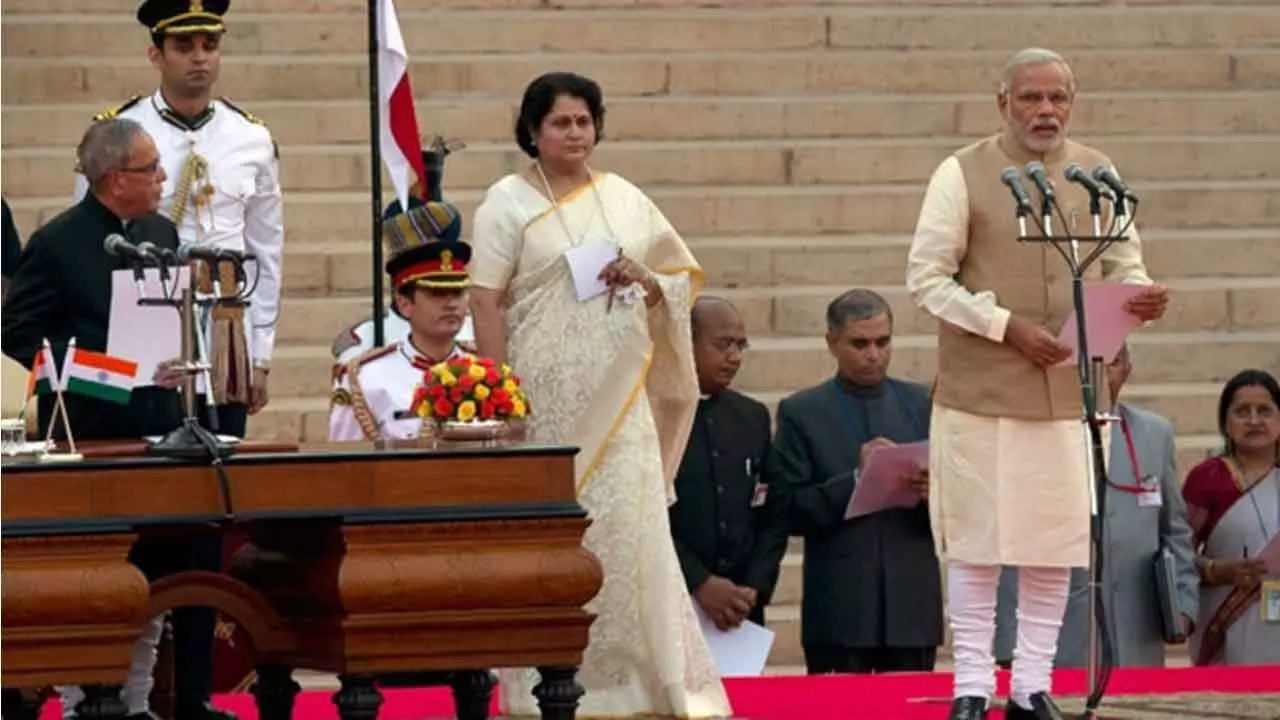 May 26 marks the day when Modi took oath as PM for the first time May 26 marks the day when Modi took oath as PM for the first time