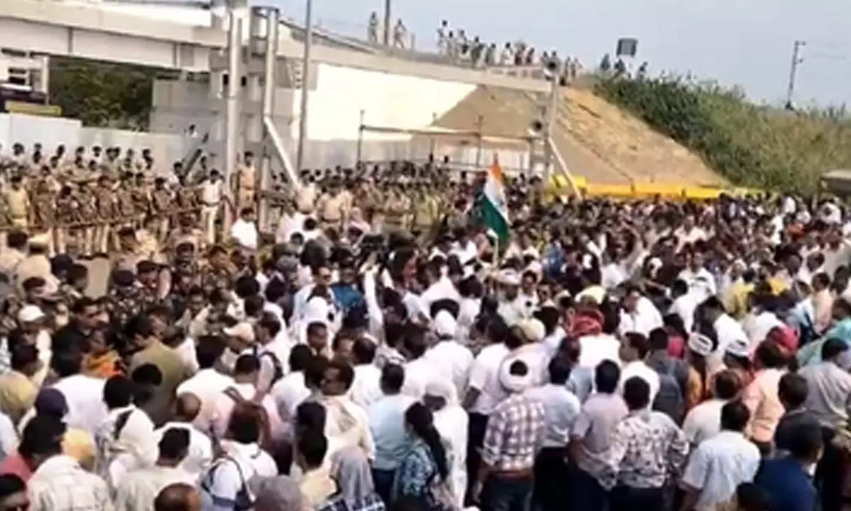 Teachers rally in Raipur: Protest against Chhattisgarh govts school rationalisation policy Teachers rally in Raipur: Protest against Chhattisgarh govts school rationalisation policy