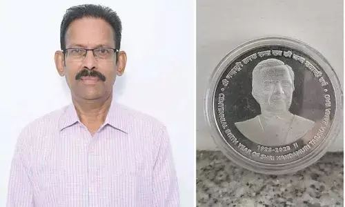 Philatelist feels proud of Rs 100 NTR coin collection