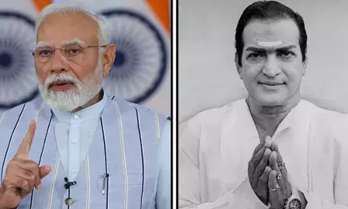 PM Modi pays tributes to NTR