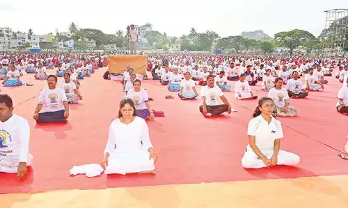 ‘Yogandhra 2025’ celebrated with mass yoga event in Madanapalle